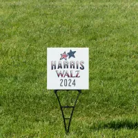 Harris and Walz 2024 Presidential Election Sign