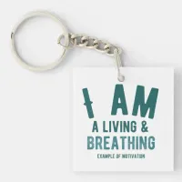 Typography Acrylic Keychain