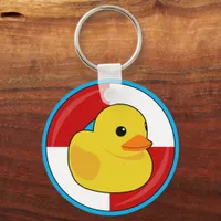 Family Cruise Cruising Rubber Ducky Keychain