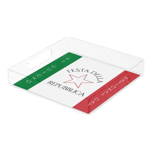 Festa della Repubblica National Day of Italy Flag Acrylic Tray