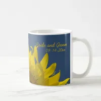 Sunflower Rising Wedding Coffee Mug