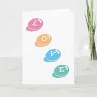 Fun Candy Buttons Valentine's Day Card