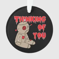 Voodoo Doll Funny Halloween Horror Ornament