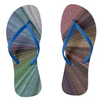 Circular Gradient Earthy Rainbow Flip Flops