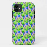 Aloe Vera Plants Pattern Textile iPhone 11 Case