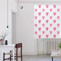 Sweet Baby Girl Pink Fashion White Nursery Blackout Curtains