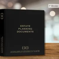 Professional Estate Planning Logo Template 3 Ring Binder