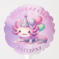 Personalized Birthday Girl | Anime Axolotl Balloon