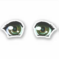 Sexy Cat Eyes in Shinny Shimmery Effect Sticker