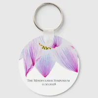 *~* Spiritual Event Magenta Pink  & Blue Lotus Keychain