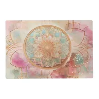 *~* Pastels AP2 SACRED Mandala laminated placemat