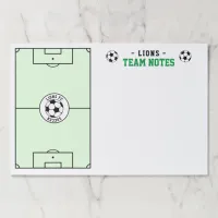 Soccer Coaching Team Planner Paper Pad