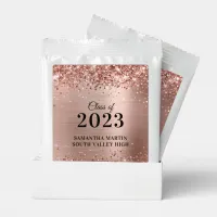 Rose Gold Glitter and Foil Class of 2023 Graduate Hot Chocolate Drink Mix