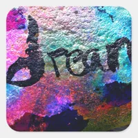 dreamrock square sticker