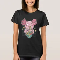 Adorable Axolotl eating Ramen T-Shirt