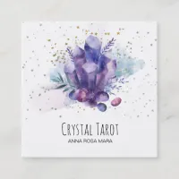 *~*  Cosmos Stars Universe Crystals Tarot Psychic Square Business Card