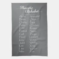 Phonetic Alphabet Teacher Cadet Training Spelling Towel