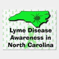 Lyme Disease Awareness in North Carolina Yard Sign