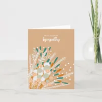 With Deepest Sympathy Abstract Floral Thank You Card