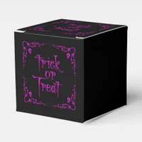 Poison Purple Trick or Treat Favor Boxes