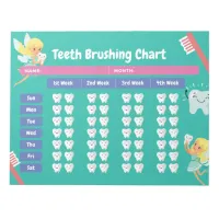 Notepad - Kids Chart Daily Teeth Brushing Fairy