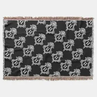 H Monogram Initial Throw Blanket