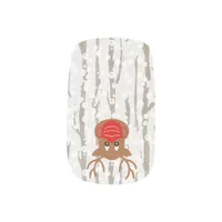 Rudolph The Red Mask Reindeer Christmas Acrylic Minx Nail Art