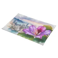 National Flower Bauhinia (Hong Kong) | Cloth Placemat