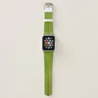 Real Green Tropical Jungle Leaf Veins Patterned Apple Watch Band