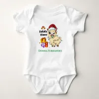 Christmas Llama Baby Bodysuit