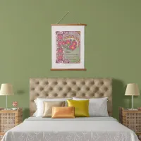 Vintage Style Pink Flower Dream Magic Hanging Tapestry