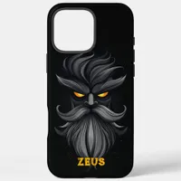 Angry Zeus Black iPhone 16 Pro Max Case