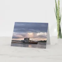 Blank Card with Mississippi River Boat