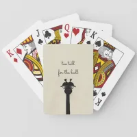 Black Giraffe Poker Cards