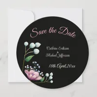 Elegant Floral Wedding Soft Botanical Romance Save The Date