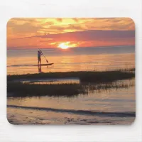 Man on Paddle Board in Cape Cod Mousepad