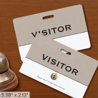 Company Logo Visitor Badge