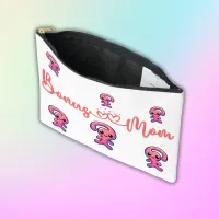 Bonus Mom - Modern in Pink & White | Accessory Pouch