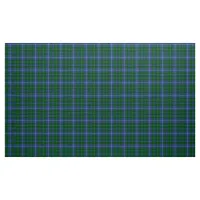 Douglas Tartan Blue Green and Black Plaid Fabric