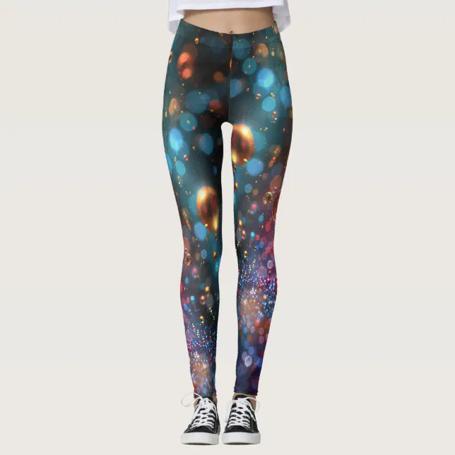 Colorful bubble raver tights