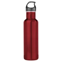 Red Stainless Steel Water Bottle Personalized