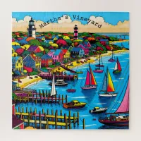 Martha's Vineyard | Colorful Abstract Art Jigsaw Puzzle
