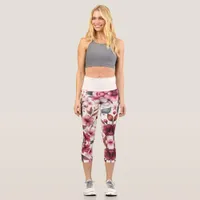 Cherry Blossom Capri Leggings