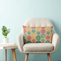 Colorful Lemons Lumbar Pillow