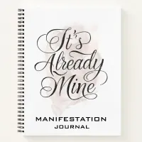 *~* Manifestation Rose Gold Manifest  AP85 Notebook