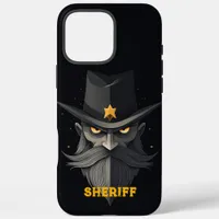 Angry Sheriff Black iPhone 16 Pro Max Case