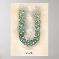 U is For Urchin Poster