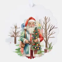 Tree Hugging Santa