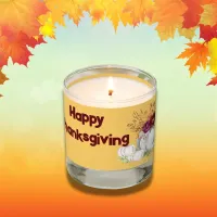 Simple White Pumpkin & Floral Thanksgiving | Scented Candle