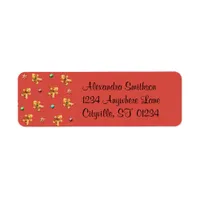 Cute Gingerbread Man Christmas Label